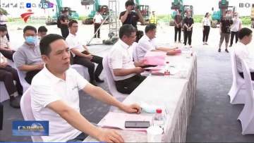 大湾区又一跨海“大桥”开工，beat365官网挖掘机“秀”美现场