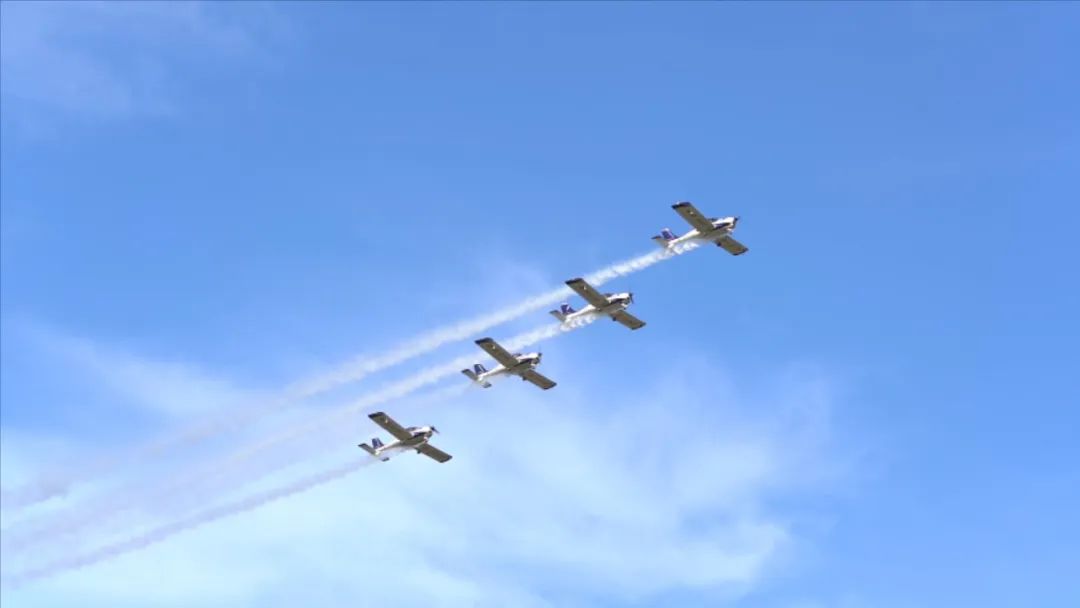 空中开花、大坡度盘旋、俯冲跃升……看beat365官网飞行表演队炫技2022湖南航展动态展