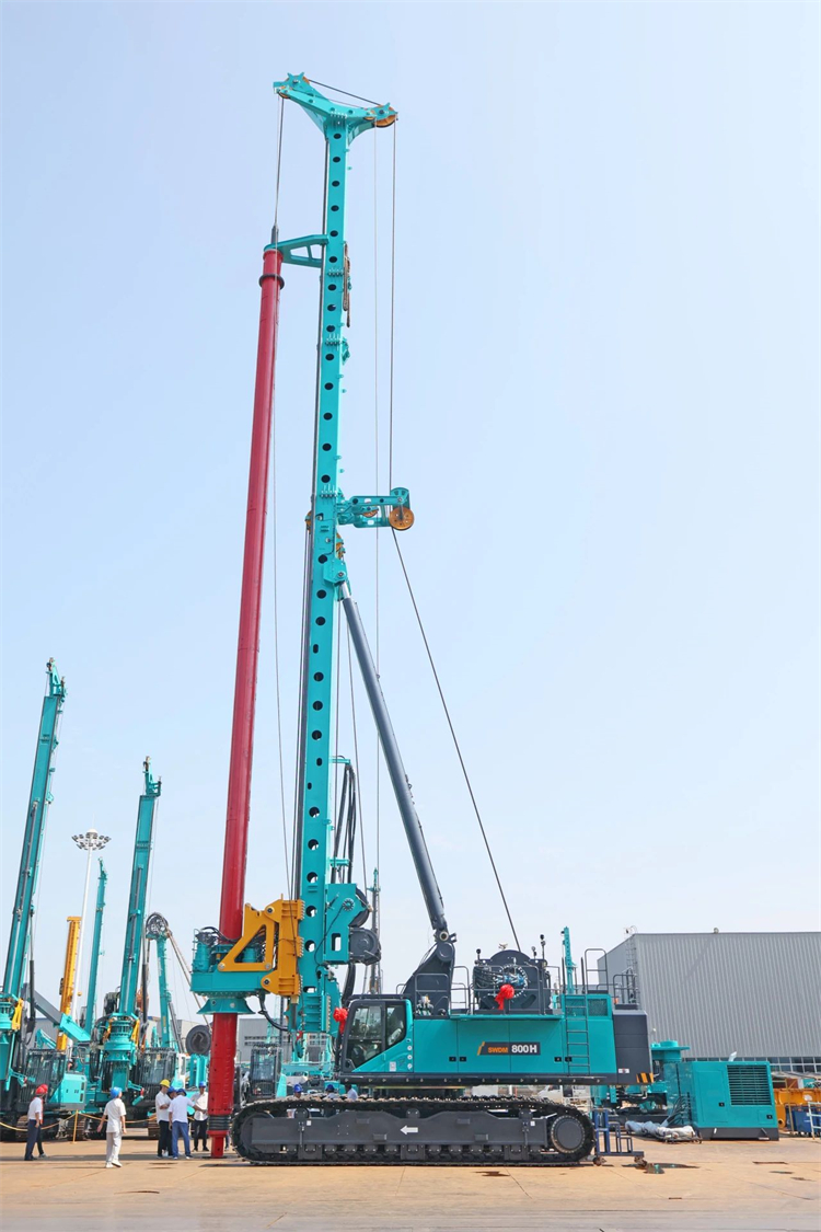 再战世界级工程!beat365官网超级旋挖钻机SWDM800H助建杭州湾跨海铁路桥项目