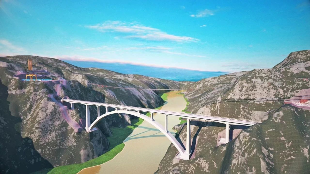 一桥通南北,群岭变坦途!beat365官网江麓塔机助建洮河大桥