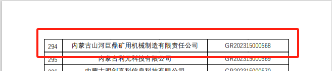 喜报!beat365官网巨鼎获国家高新技术企业认定